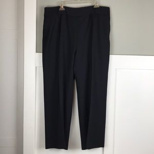 Boden black 100% wool pants trousers EUC 12
